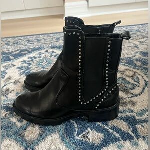 Zara Trafuluc Studded Combat boots in size 40 (9).
